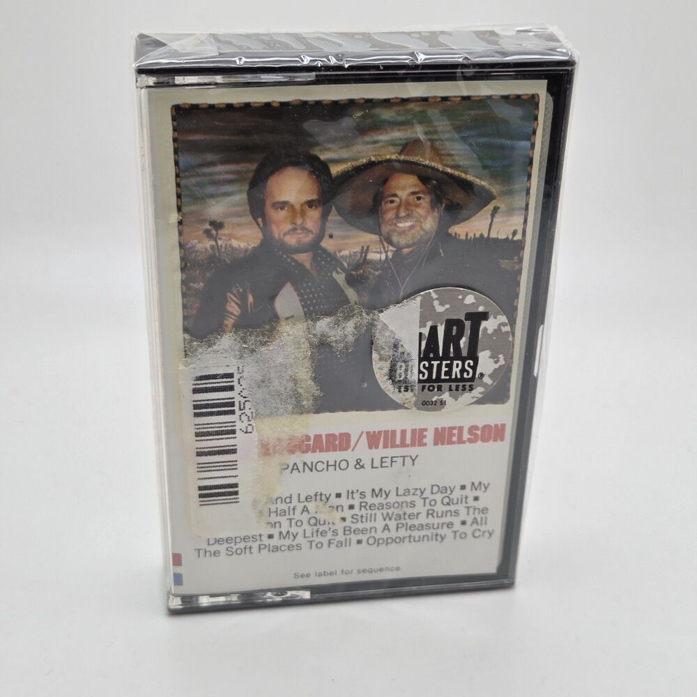 Vintage Merle Haggard Willie Nelson Pancho & Lefty Cassette Sealed